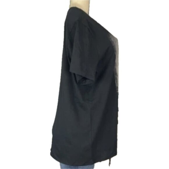 Torrid 0/L Black Highway Sign Keep The Dream Alive Print Cotton Short Sleeve Tee - Picture 3 of 6